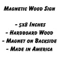 thumbnail image 5 of Deluxe Wood Magnet, 5x8 Inches, Welcome to Babushka's Kitchen - Daily Specials, Open 24 Hours, Home of Cold Milk and Warm Cookies - Magnetic Hardboard Sign with Saying for Grandma, Vintage Style Decor, 5 of 6