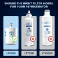 thumbnail image 7 of Mist LT500P Refrigerator Water Filter Replacement for LG, Compatible with 5231JA2002A, GEN11042FR-08, ADQ72910911, ADQ729109012, Kenmore 9890, LFX25974ST, LMX25964ST, 2-Pack, 7 of 7