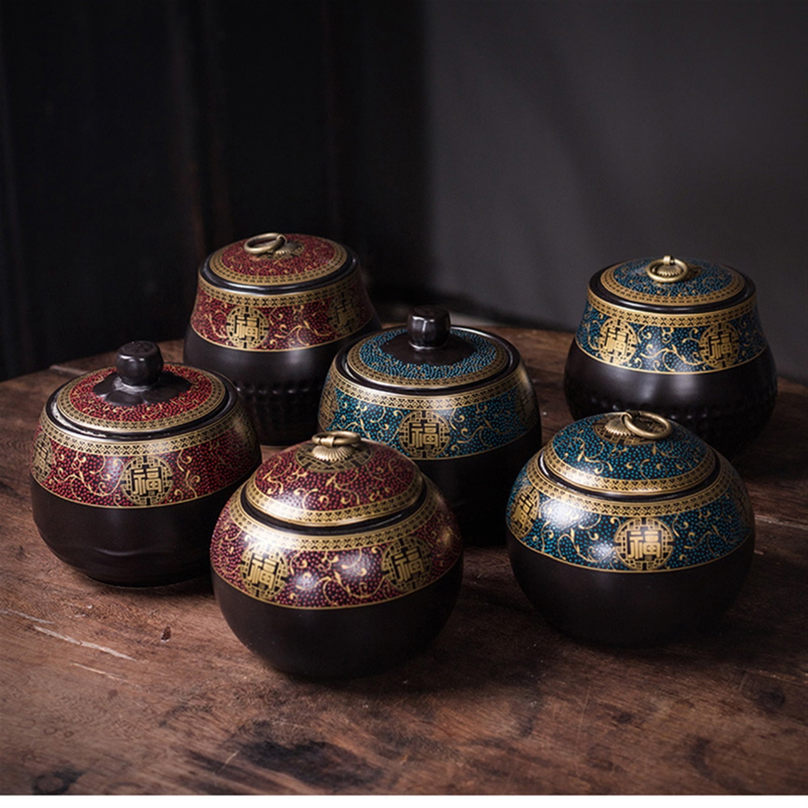 Pet Urn High End Ceramic Pot Classical Sealed Pot Animal Birds Amphibian Universal Cremation Ash Pot
