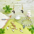 thumbnail image 4 of 8 Pcs Cat Stitch Markers Alloy Enamel Crochet Stitch Marker Charms Locking Stitch Marker with Lobster Claw Clasps for Knitting Weaving Sewing Accessories Quilting Jewelry Making for DIY Mixed Color, 4 of 9