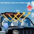 thumbnail image 4 of HUIACONG Blue Polynesia Windshield Sun Shade, Cute Shade Heat Shield，51.57 in *16.14 in, Compatible with JK JKU TJ 2 Door / 4 Door, 4 of 6