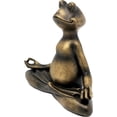 thumbnail image 2 of Estatua de rana de yoga meditadora de resina, decoración decorativa para el hogar, decoración para mesa, sala de estar, dormitorio, oficina, estante de gabinete de escritorio, 2 of 5