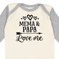 thumbnail image 4 of Inktastic Mema and Papa Love Me Girls Long Sleeve Baby Bodysuit, 4 of 5