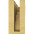 thumbnail image 4 of 3"W x 9"D x 6"H Classic Yorktown Rough Cedar Woodgrain TimberThane Corbel, Primed Tan, 4 of 6