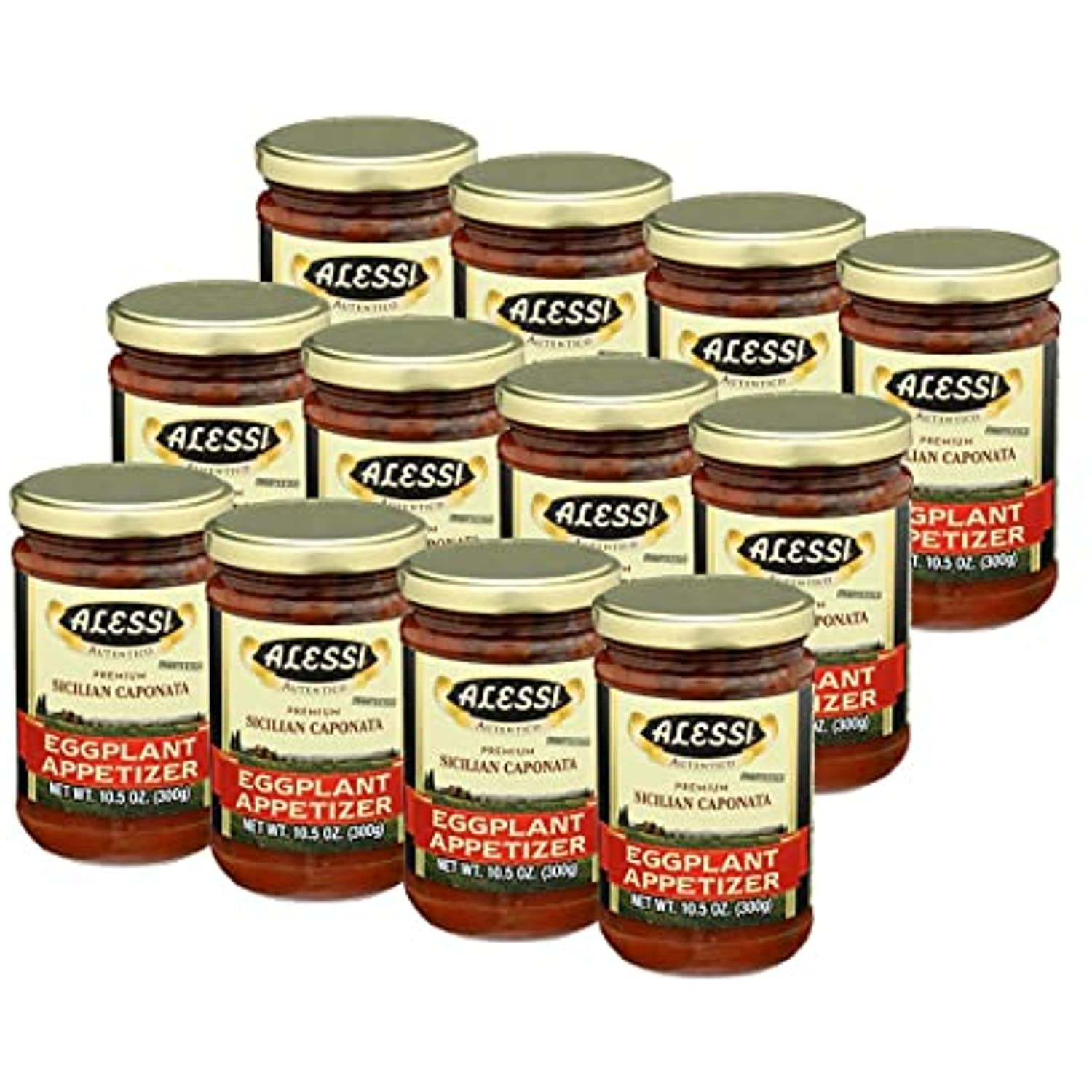 Alessi Sicilian Eggplant Caponata Appetizer, 10.5 Ounce 12 Per Case