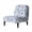 Butterfly Mandala Flower Blue, variant on ZIATUBLES Armless Slipper Chair Slipcover Stretch Non-Slip Accent Chair Cover Spandex Chair Covers Fit Armless Accent Chair Modern Chair Decor Cover, Love Heart Leopard Print Mint