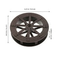 thumbnail image 2 of 2 Pcs Roue d'Eau de Jardin Compacte Marron ABS Plastique Fontaine Décorative de Bureau Décoration Intérieure, 2 of 9