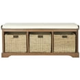 thumbnail image 2 of Safavieh LONAN WICKER STORAGE BENCH, 2 of 4