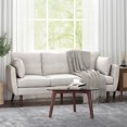 thumbnail image 2 of 3 Seat Sofa Couch,78" Modern Linen Sofa Couch for Living Room, Bedroom, Apartment,Beige, 2 of 7