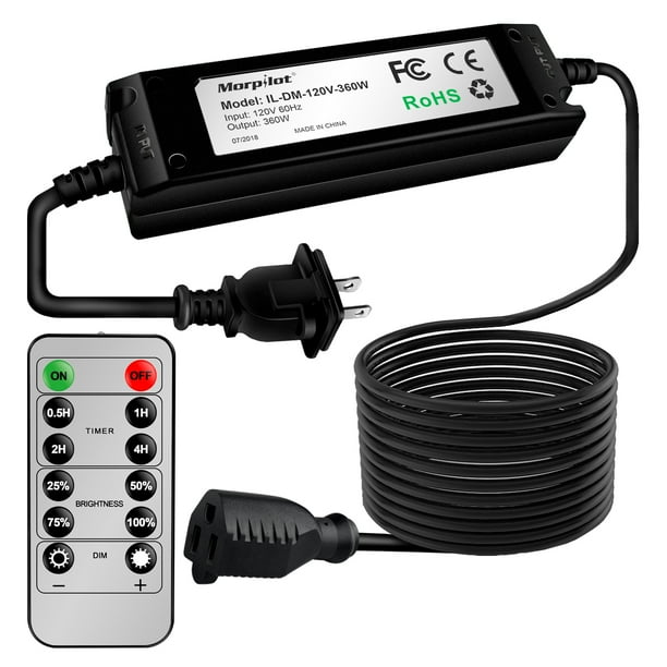 360W Max Outdoor Light Dimmer with 10FT extension cord, Morpilot