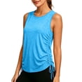 thumbnail image 2 of Jaunzuar Workout Tank Tops Woman Wide Strap Summer Sleeveless Tops Outdoor Running Athletic Tank Tops, S-3XL, 2 of 8