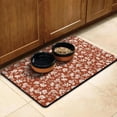 thumbnail image 3 of Floral Print Dog Food Mat with Bloom and Blossom Pattern, Durable Waterproof Absorbent Pet Feeding Mat, 3 of 5