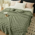 thumbnail image 6 of Honeeladyy Green Fleece Blanket for Couch, Checkered Throw Blanket for Women, Cute Soft Comfortable Machine Washable Winter Warm Blanket for Girls, 27.5x39.3in, 6 of 6