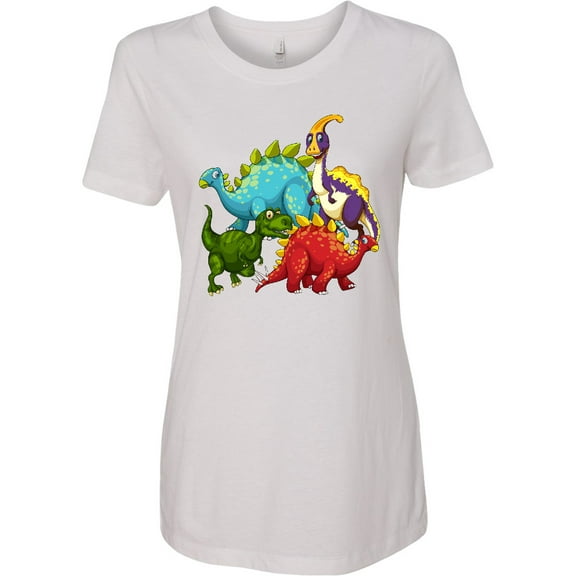Inktastic Cute Dinosaurs Women's T-Shirt
