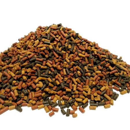 Aquatic Foods Cichlid Mix, Earthworm, Egg Yolk, Calcium Sinking Bits for Shrimp, Snails ALL Tropicals - 2-lbs