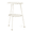 Cream White, variant on Tcbosik 15.2 Inch Small Side Table for Outdoor, 2-Tier Round End Table with Storage Tray, Metal Patio Table for Garden, Deck, Backyard, Navy Blue