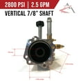 thumbnail image 2 of OEM AR 7/8" Shaft 2800 PSI PRESSURE WASHER Water PUMP for Briggs & Stratton 020270-0, 2 of 8