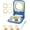 3-Shape Blue, variant on CHICHAUS Uncrustable Sandwich Maker, Sandwich Pocket Circle Shape Cutter & Sealer for Kids Breakfast and Lunchboxes, Light Blue, 3.7Inch