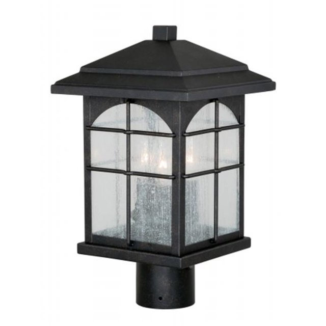 Vaxcel International T0076 Lumière de Poteau Extérieure 9 Pouces - Pierre Dorée