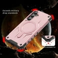 thumbnail image 3 of for Samsung Galaxy S25 Plus Strong Magnetic Case, Compatible with Wireless Charging, [Shockproof Military Grade Drop Protection] Rugged Hard Phone Cover Case for Samsung Galaxy S25 Plus, Rosegold, 3 of 7