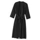 thumbnail image 3 of Bata de noche con cuello en V, ropa de dormir sexy, bata de mujer, vestido de noche, negro, XL seitruly AP000943-03, 3 of 7