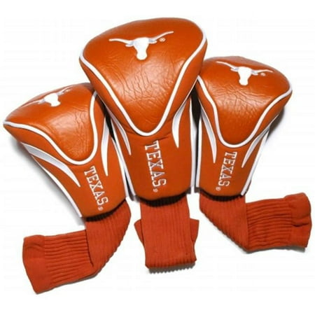 UPC 637556233943 product image for Team Golf 23394 Texas Longhorns 3 Pack Contour Fit Headcover | upcitemdb.com
