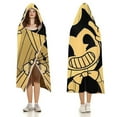 thumbnail image 3 of Bendy And The Ink Machine Hooded Blanket Poncho Wearable Blanket Hoodie Cozy Soft Warm Flannel Fleece Throw Blanket for Women Men Boys Girls, 3 of 7