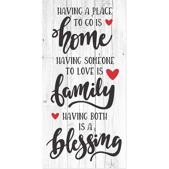 Having A Place To Go Is Home Rustic Wood Wall Sign 9x18