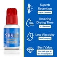 thumbnail image 2 of Adhesivo para extensiones de pestañas Sky Glue S+ 5 ml (2 botellas), 2 of 8