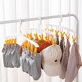 thumbnail image 4 of Plastic Laundry Rack Drying Rack 6 Clips 8 Clips Windproof Design Rotatable, 4 of 20