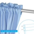 thumbnail image 4 of Unique Bargains Rideau Occultant pour Porte, 54'L x 72'H Rideau de Porte-Fenêtre 1 Panneau, Bleu Ciel, 4 of 7