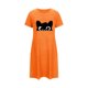 thumbnail image 4 of Camisón corto de talla grande para mujer, camisón de manga corta con estampado de pecho a la moda, camisón para mujer, 4 of 5