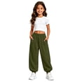 thumbnail image 2 of Kiijoy Girls Jogger Sweatpants Casual Active Relaxed Pants Trousers, Sizes 4-15, 2 of 6