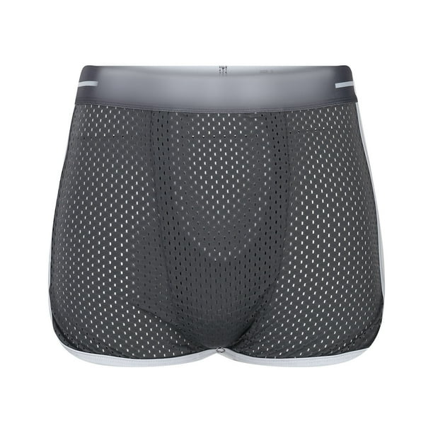 Calzones Para Hombre, Ropa Interior Para Hombre, Pantalones Cortos De Malla Transpirable, Cintura Elástica Cómoda, Ropa Interior Holgada Para Uso Diario, Para Todas Las Estaciones.