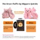 thumbnail image 3 of Zapatillas DOVORSY Teddy Bear Fuzzy Rainbow para mujer, 3 of 9