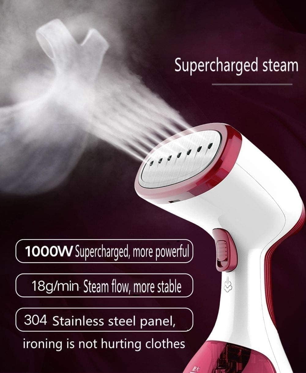 Portable Steamer for Clothes,2-in-1 Travel Steamer Fabric Steam Iron,15s Fast Heating/Wrinkle Remover (Size : 1)