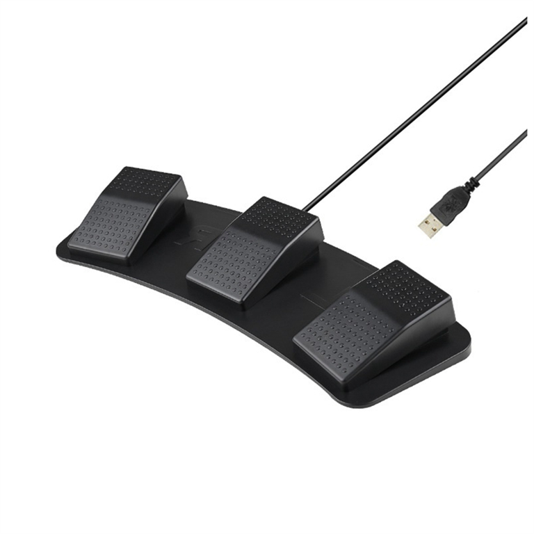 Pedal De Interruptor De Pie Triple USB Ergonómico Multifuncional Con Mouse Teclado Juegos Para Linux Os X