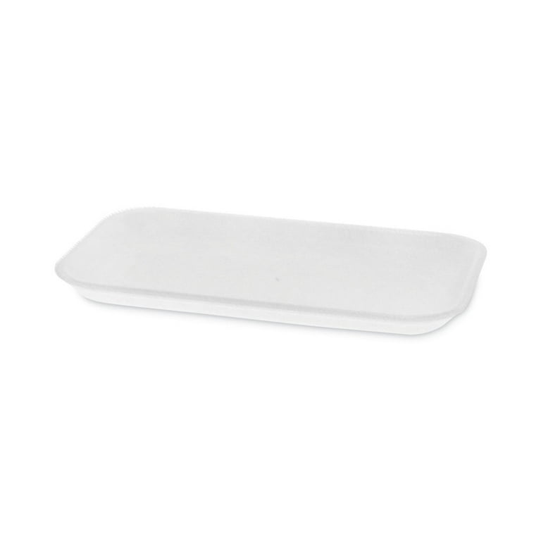 Supermarket Tray, #17, 8.3 x 4.8 x 0.65, White, Foam, 1,000/Carton Supermarket Tray, #17, 8.3 x 4.8 x 0.65, White, Foam, 1,000/Carton