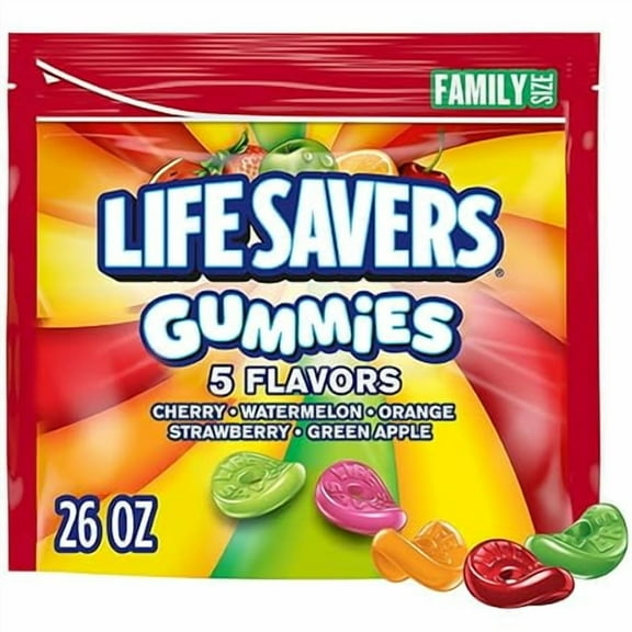 Life Savers Gummies 5 Flavors Family Size Bag, 26 Ounces