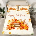 thumbnail image 2 of Castle Fairy Autumn Pumpkin 4-Piece Full Size Sheets,Tree Leaves Bed Sheets,Fall Harvest Lightweight Sheet Sets,Breathable Home Decor, 2 of 7