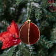 thumbnail image 5 of Uxgjfwu Flocked Christmas Glass Hanging Balls, Red and Green Ornaments for Tree Window Store Party Decoration Holiday Setup, 5 of 6