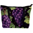 thumbnail image 2 of Grape Canvas Leather Mix Hand-Held Bag Twill Jeanette Sponge 30x10.5x39cm/11.8x4.1x15.4in, 2 of 5