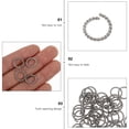 thumbnail image 4 of 100pcs Stainless Steel Jewelry Connecting Ring Stainless Steel Twisted Jump Rings, 4 of 8