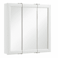 thumbnail image 4 of Design House 24" Wood Tri-View Wall Mount Bathroom Medicine Cabinet, White, 4 of 14