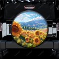 thumbnail image 1 of Painting Sunflowers In Field Pattern Polyester Universal Spare Wheel Tire Cover Wheel Covers for Trailer RV SUV Truck Camper, 1 of 5