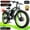 Black-Green, variant on 60V 25AH Battery Electric Bike for Adults,5000W Peak Dual Motor Ebike,AWD 21-Speed 50MPH Mountain Snow E-Bike with 26" x 4.0 Fat Tire, Long Range Mountain Dirt Bike for Off-Road Snow Sand