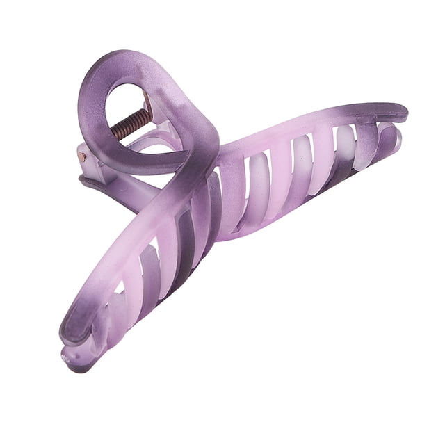 Pinzas para el pelo mate de moda, pinzas decorativas para peinar el cabello, pasador para la mandíbula, abrazadera, color morado claro
