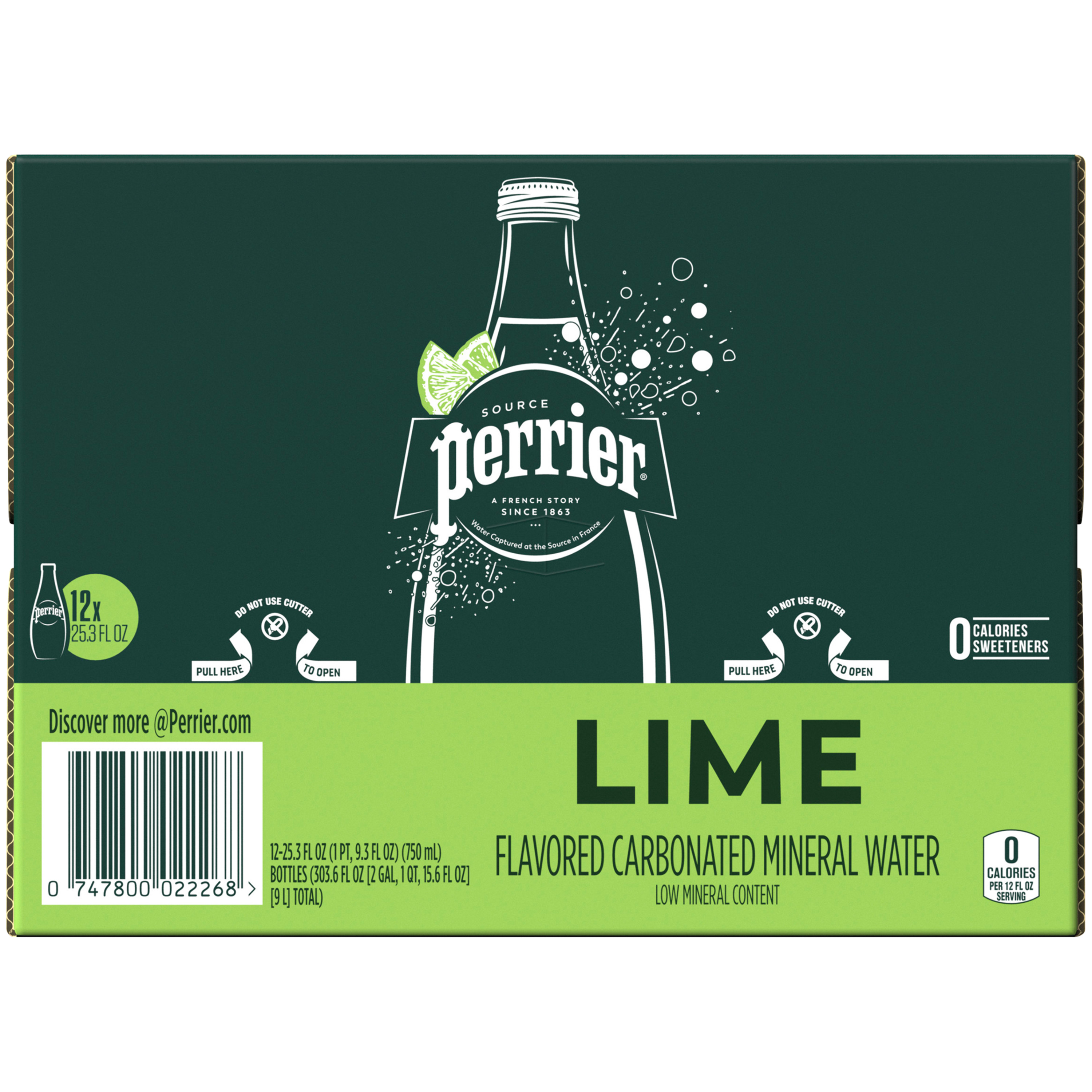 PERRIER Lime Flavored Carbonated Mineral Water