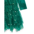 thumbnail image 7 of Dreaming of Lucy Toddler Girls Velvet Glitter Tutu Dress with Long Sleeves, Sizes 12M- 5T, 7 of 7