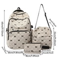 thumbnail image 3 of Large Capacity 3 Piece Backpack For Students Cute Cartoon Style Travel With Spacious Compartments And Comfortable Straps Back To School Backpack, 3 of 4